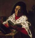 old woman reading